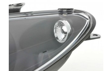 Headlight set Peugeot 206 98 03 black
