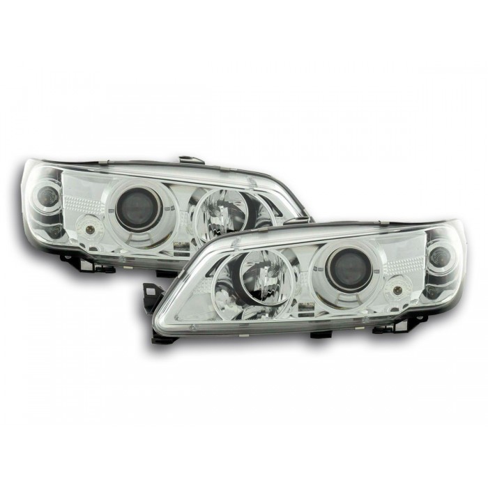 Headlight set Peugeot 306 93 96 chrome