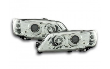 Headlight set Peugeot 306 93 96 chrome