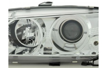 Headlight set Peugeot 306 93 96 chrome
