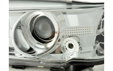 Headlight set Peugeot 306 93 96 chrome