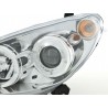 Headlight set Peugeot 307 01 06 chrome