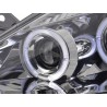 Headlight set Renault Clio type R 05 chrome for right hand drive