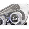 Headlight set Renault Clio type R 05 chrome for right hand drive