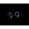 Headlight set Renault Clio type R 05 black only for right hand drive