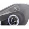 Headlight set Renault Clio type R 05 black only for right hand drive