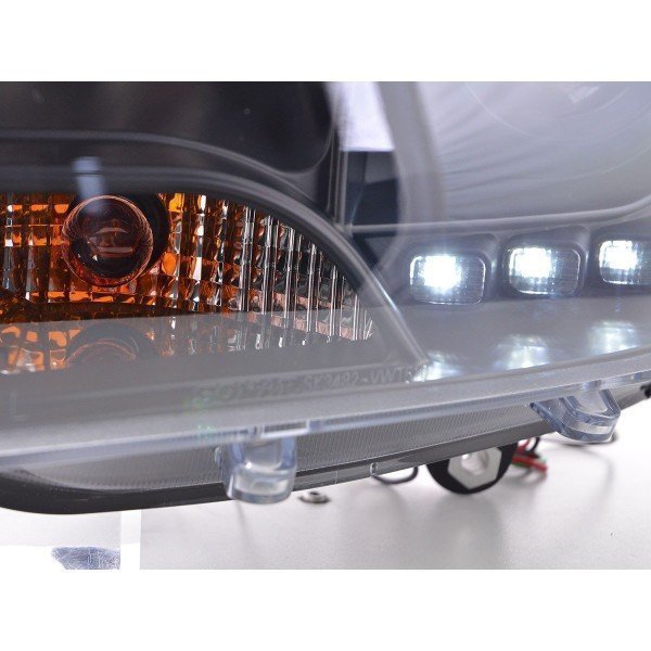 Headlight set Daylight LED daytime running lights VW Bus T5 from 2009 black