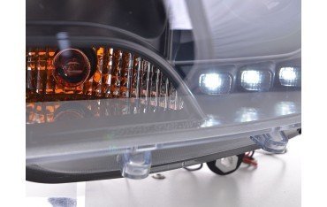 Headlight set Daylight LED daytime running lights VW Bus T5 from 2009 black