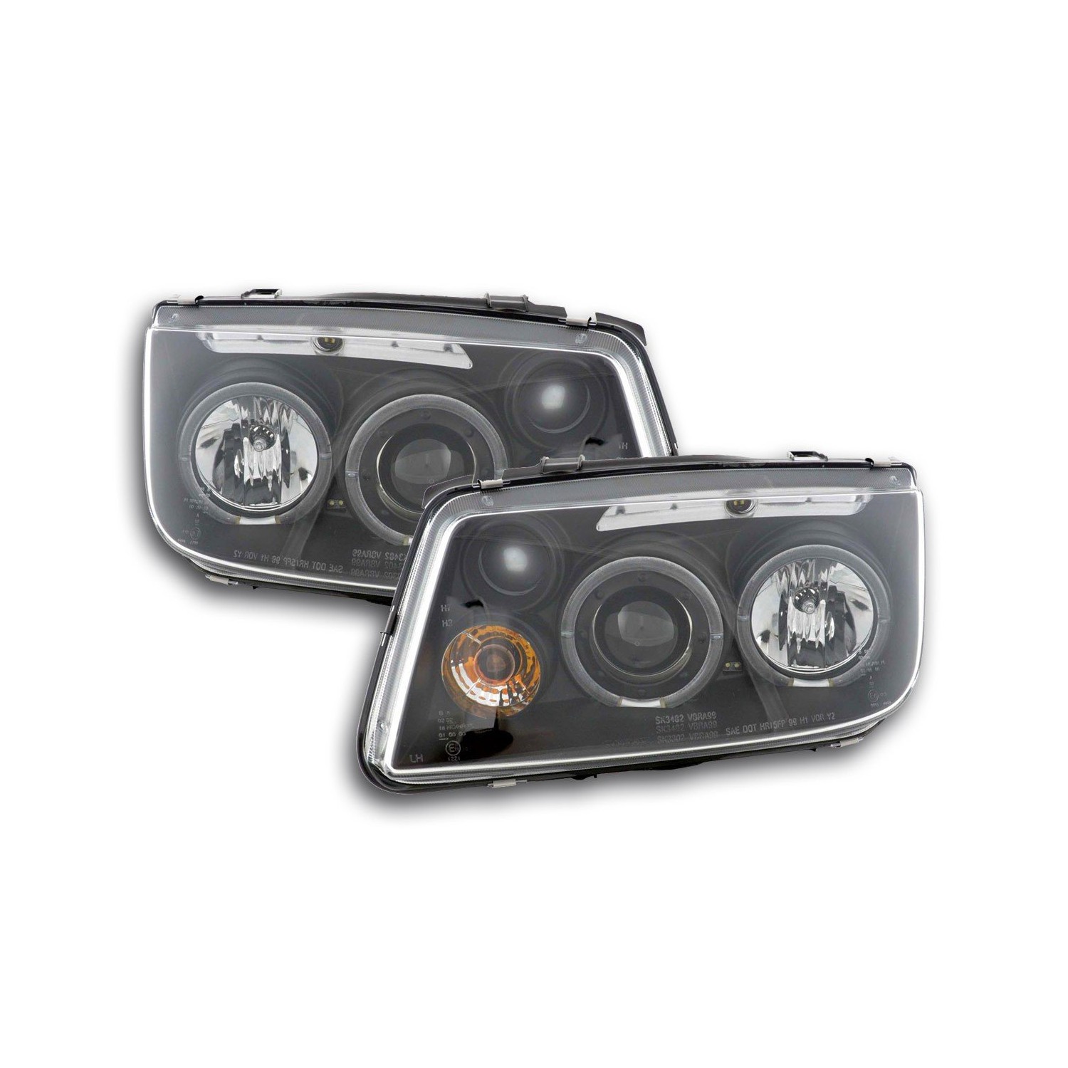 Headlight set VW Bora type 1J 98 05 black