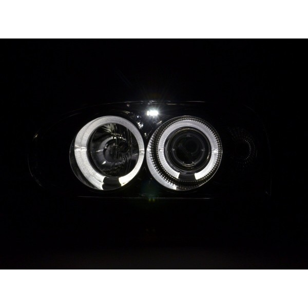 Headlight set VW Golf 3 type 1HXO 1 EXO 91 97 chrome