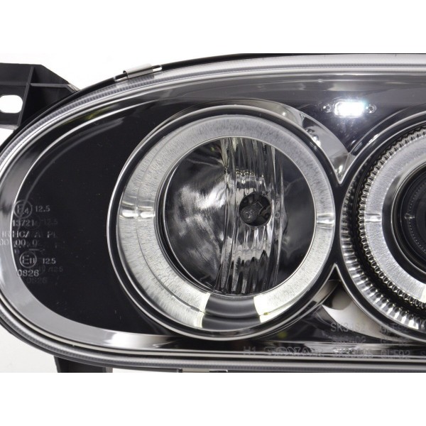 Headlight set VW Golf 3 type 1HXO 1 EXO 91 97 chrome