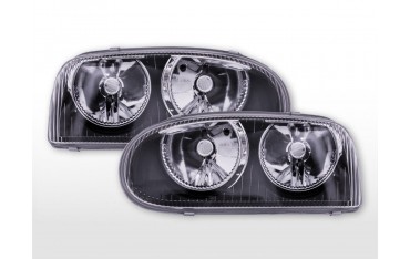 Headlights Powerlook VW Golf 3 type 1HXO 1 EXO 91 97 black