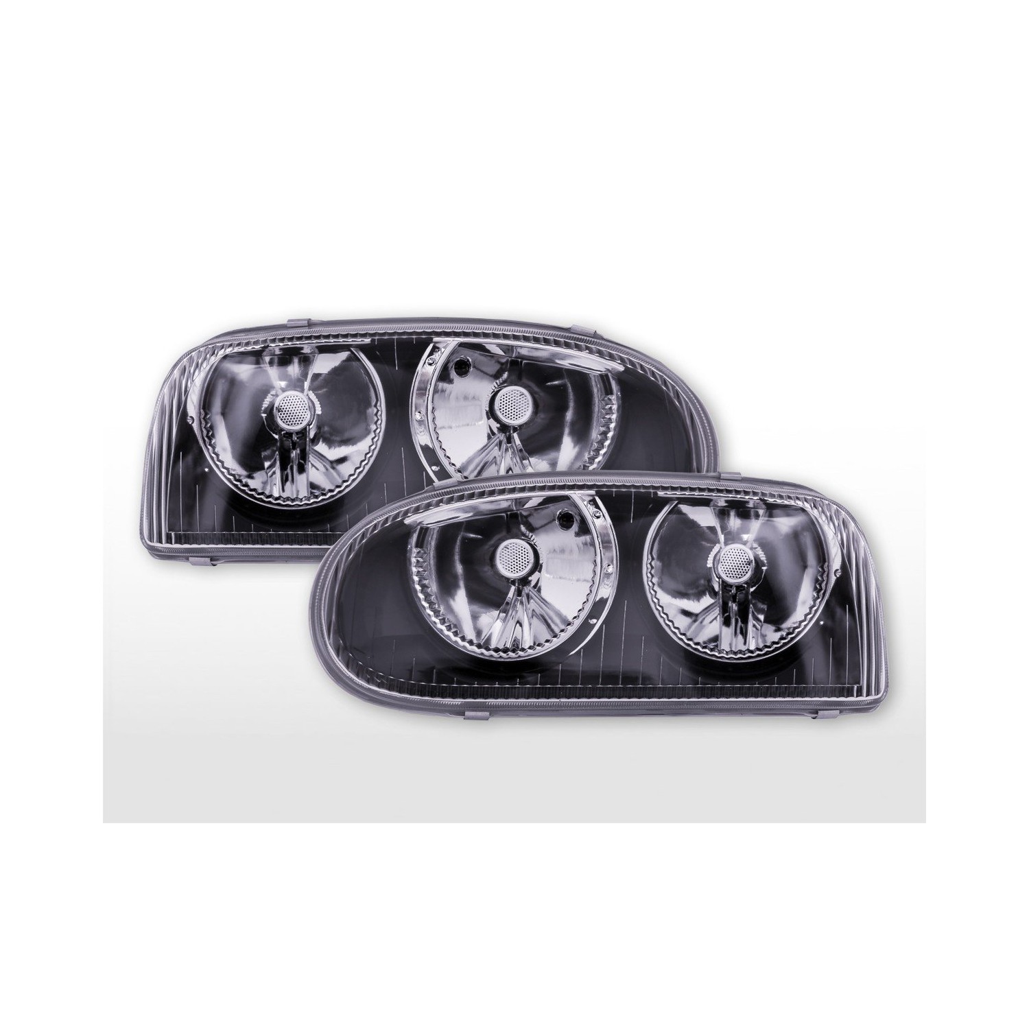 Headlights Powerlook VW Golf 3 type 1HXO 1 EXO 91 97 black