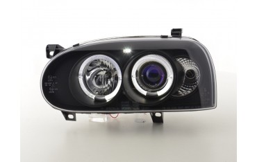 Headlight set VW Golf 3 type 1HXO 1 EXO 91 97 black