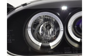 Headlight set VW Golf 3 type 1HXO 1 EXO 91 97 black