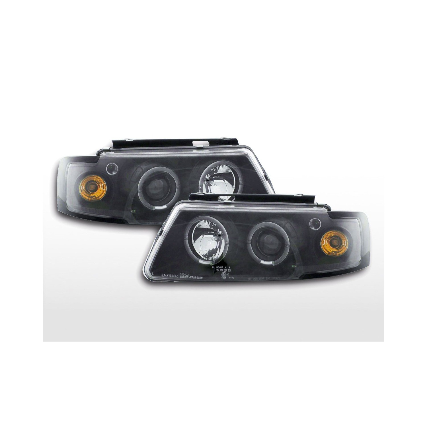 Headlight set VW Passat type 3B 97 00 black
