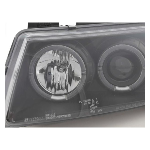 Headlight set VW Passat type 3B 97 00 black