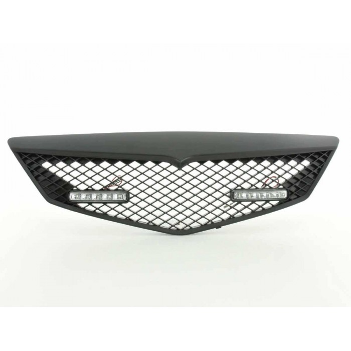 Sports grill with position light front grill Mazda 2 type DY 03 07 black