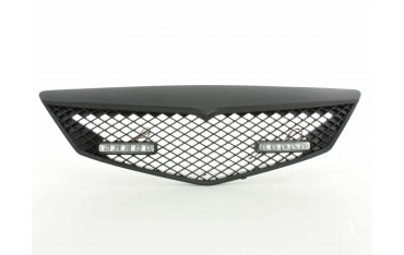 Sports grill with position light front grill Mazda 2 type DY 03 07 black