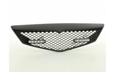Sports grill with position light front grill Mazda 2 type DY 03 07 black