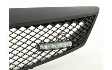 Sports grill with position light front grill Mazda 2 type DY 03 07 black