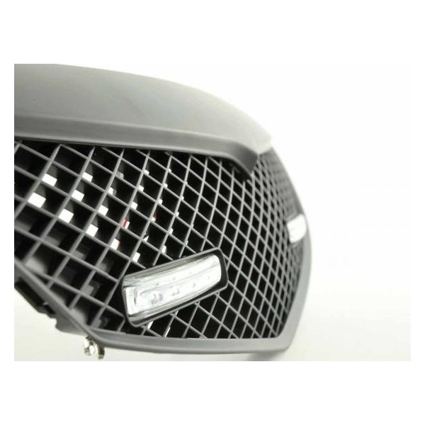 Sports grill with position light front grill Mazda 2 type DY 03 07 black