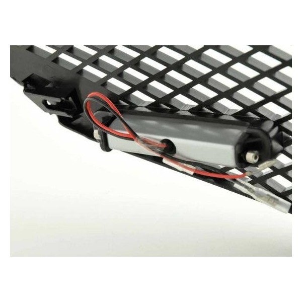 Sports grill with position light front grill Mazda 2 type DY 03 07 black