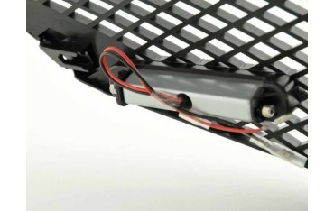 Sports grill with position light front grill Mazda 2 type DY 03 07 black