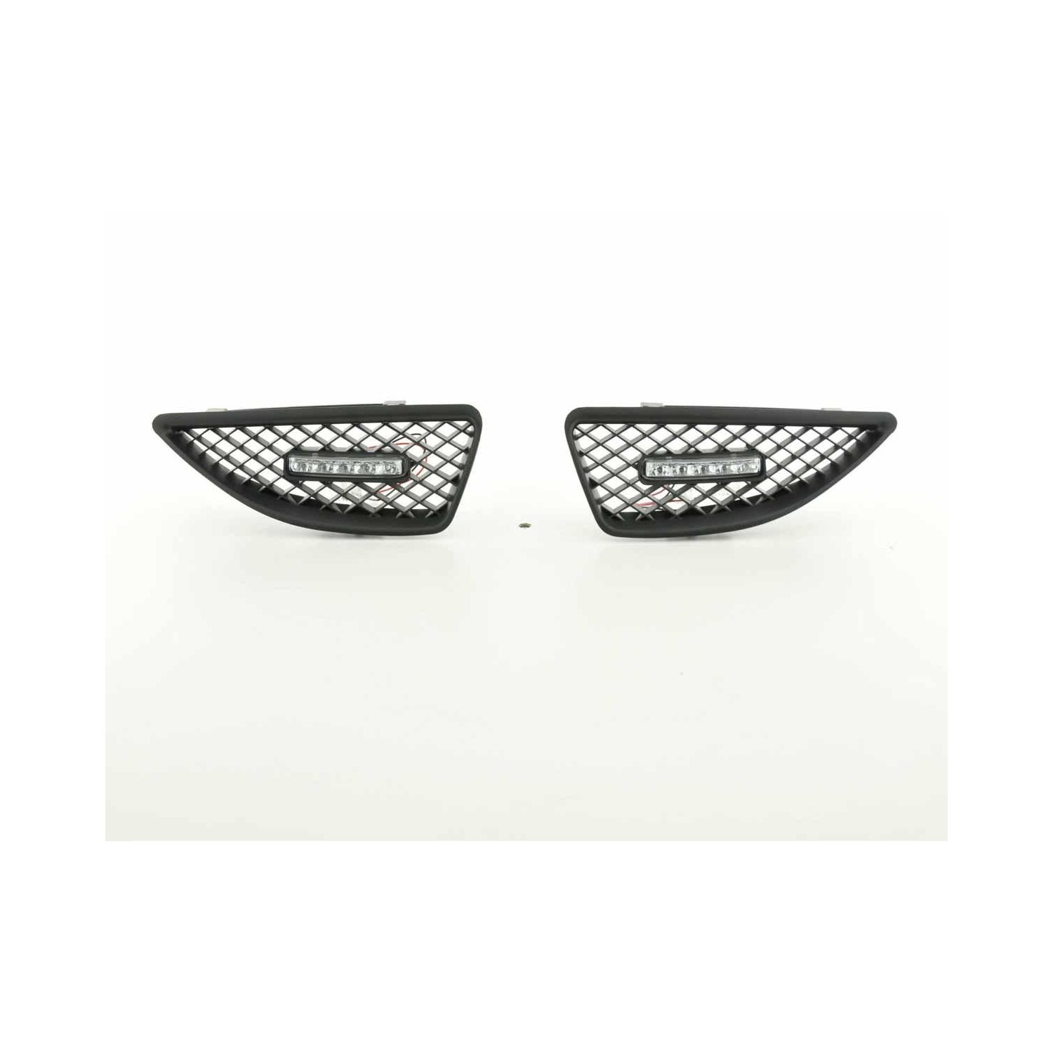 Sport grill with position light front grill Renault Megane 99 02 black