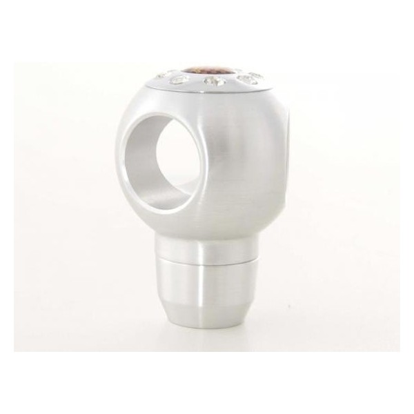 Gear knob aluminum with crystals surface chrome