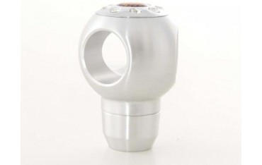 Gear knob aluminum with crystals surface chrome