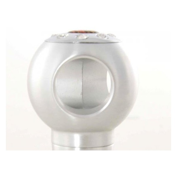 Gear knob aluminum with crystals surface chrome