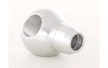 Gear knob aluminum with crystals surface chrome