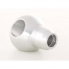 Gear knob aluminum with crystals surface chrome