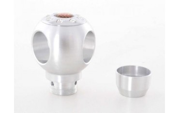 Gear knob aluminum with crystals surface chrome