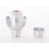 Gear knob aluminum with crystals surface chrome