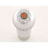 Gear knob aluminum with crystals surface chrome
