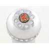 Gear knob aluminum with crystals surface chrome