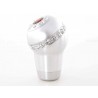 Gear knob aluminum with crystals surface chrome