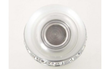 Gear knob aluminum with crystals surface chrome