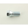 Single wheel bolt shaft length 26mm tapered collar short head silver M12x15