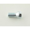 Single wheel bolt shaft length 26mm tapered collar short head silver M12x15