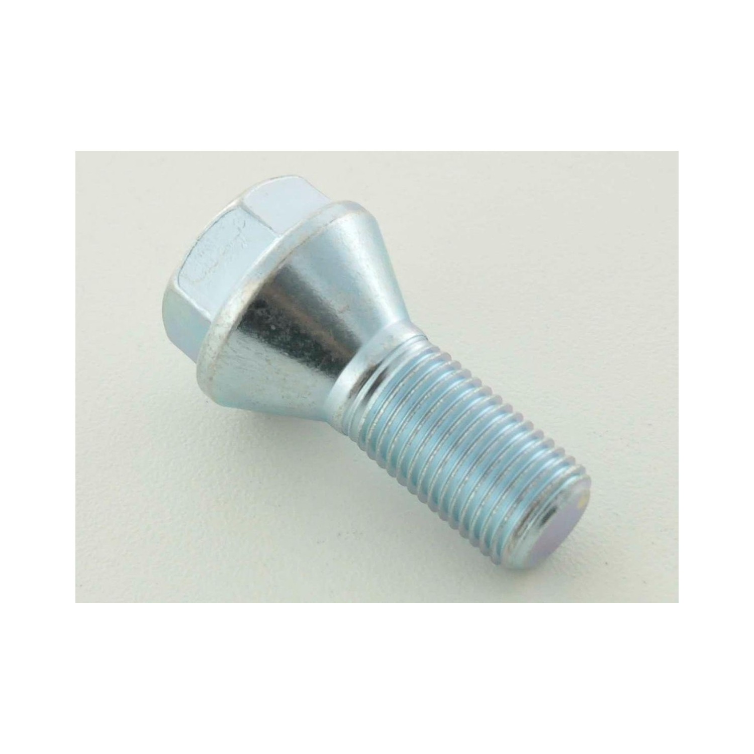 Wheel bolt individually conical collar shaft length 35mm M12x125 silver