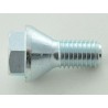 Single wheel bolt shaft length 22mm conical collar silver M12x125