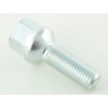 Single wheel bolt shaft length 29mm spherical collar silver M12x15