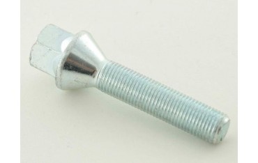 Wheel bolt individually tapered collar shaft length 39mm M12x125 silver