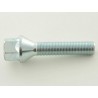 Wheel bolt individually tapered collar shaft length 39mm M12x125 silver