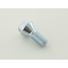 Single wheel bolt shaft length 21mm conical collar silver M12x15