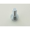 Single wheel bolt shaft length 21mm conical collar silver M12x15
