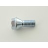 Single wheel bolt shaft length 21mm conical collar silver M12x15